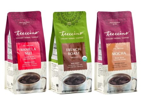 Teeccino Vanilla Nut French Roast Mocha Variety Pack Sale