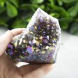 Rainbow Aura Amethyst Crystal Cluster Supply