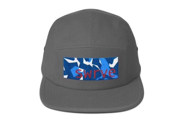 swrve BLUE CAMO embroidered cotton CAMP HAT For Cheap