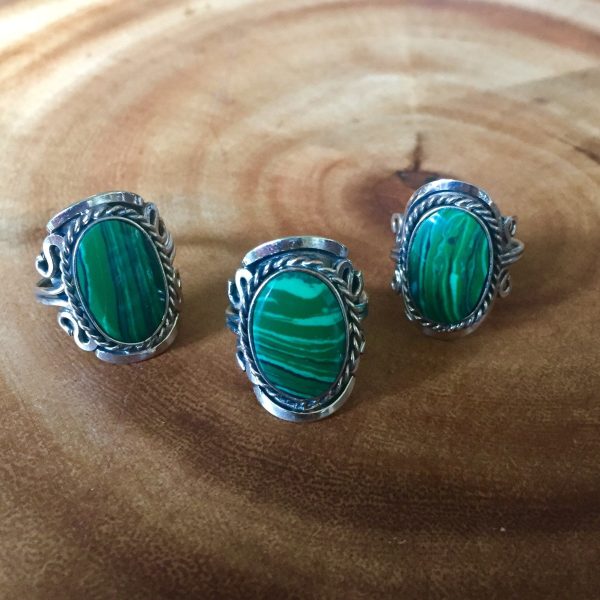 Malachite Crystal Ring For Cheap