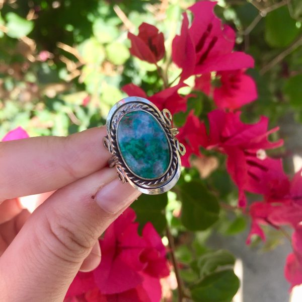 Chrysocolla Crystal Ring Online Hot Sale