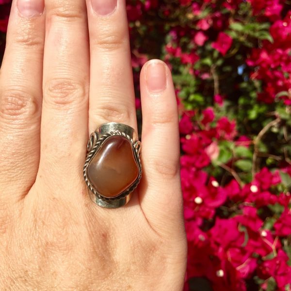 Carnelian Crystal Ring Fashion