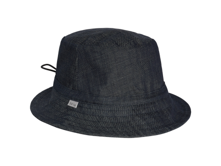 indigo linen denim BUCKET HAT Sale