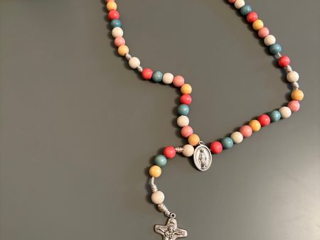 Colorful Wooden Rosary Sale