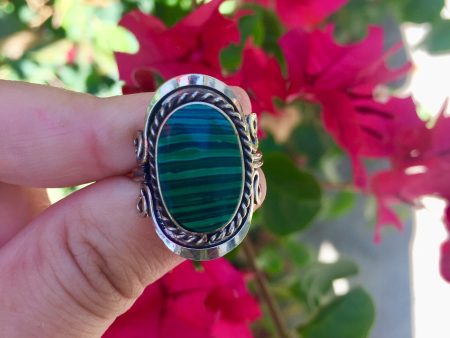 Malachite Crystal Ring For Cheap