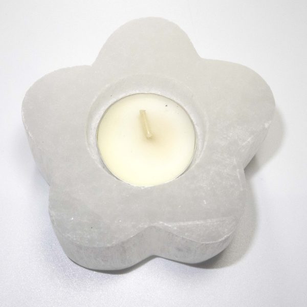 Selenite Flower Candleholder Online Sale