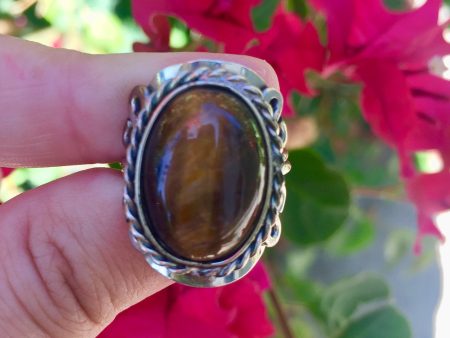 Tiger Eye Crystal Ring Discount