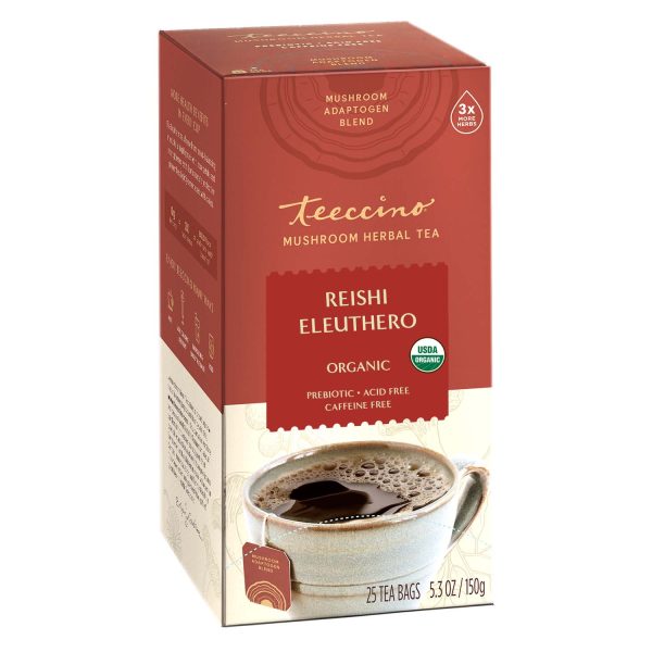 Reishi Eleuthero French Roast Mushroom Herbal Tea For Cheap