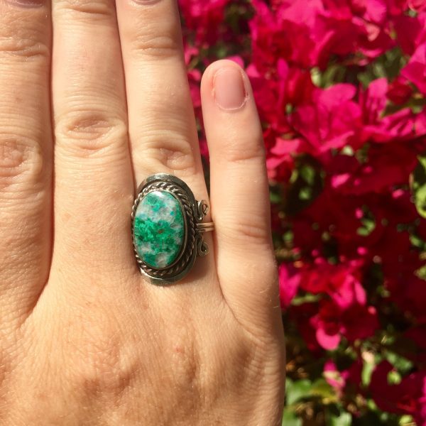 Chrysocolla Crystal Ring Online Hot Sale