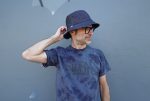 indigo linen denim BUCKET HAT Sale