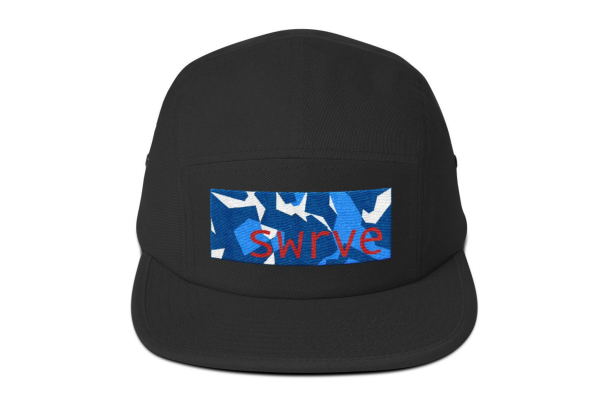 swrve BLUE CAMO embroidered cotton CAMP HAT For Cheap