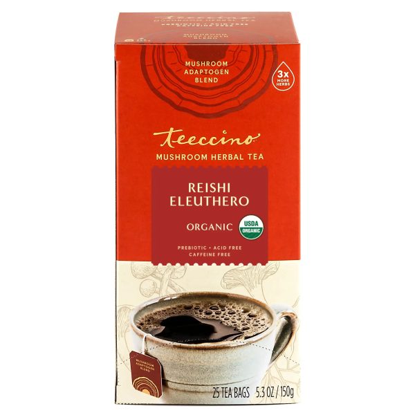 Reishi Eleuthero French Roast Mushroom Herbal Tea For Cheap