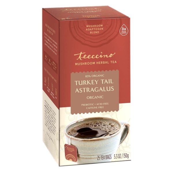 Turkey Tail Astragalus Toasted Maple Mushroom Herbal Tea on Sale