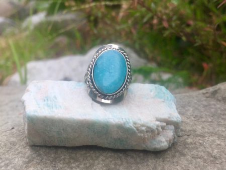 Amazonite Crystal Ring For Discount