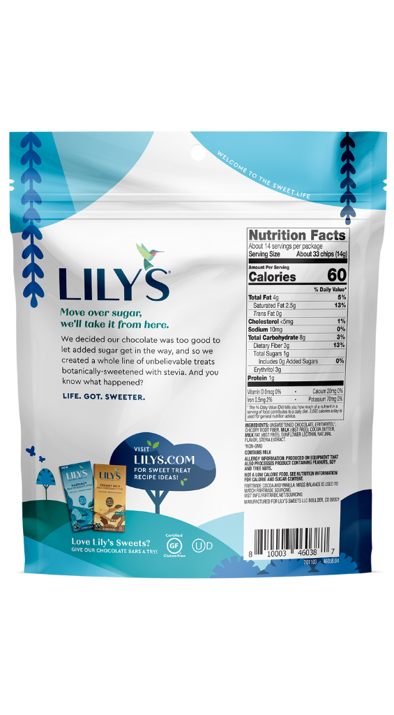 Lily s Sugar-Free Milk Chocolate Style Baking Chips For Cheap