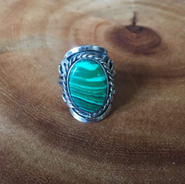 Malachite Crystal Ring For Cheap