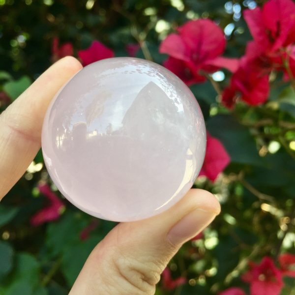 Rose Quartz Crystal Sphere Supply