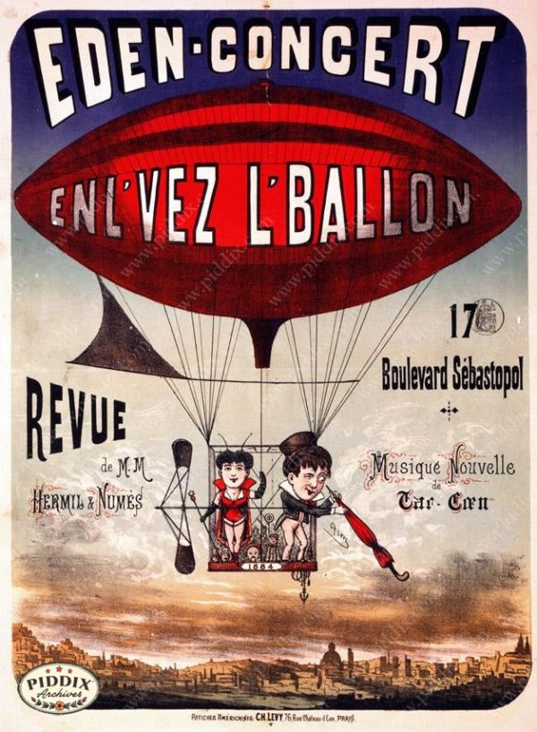 PDXC12733 -- French Hot Air Balloons For Cheap