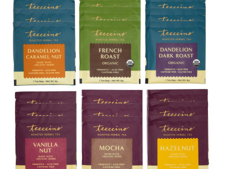 Best Selling Herbal Teas Sampler - 6 Flavors - 18 Servings Sale