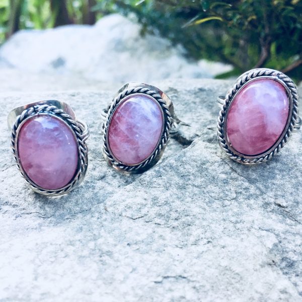 Rose Quartz Crystal Ring Supply