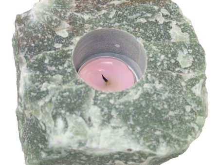 Green Aventurine Candle Holder on Sale