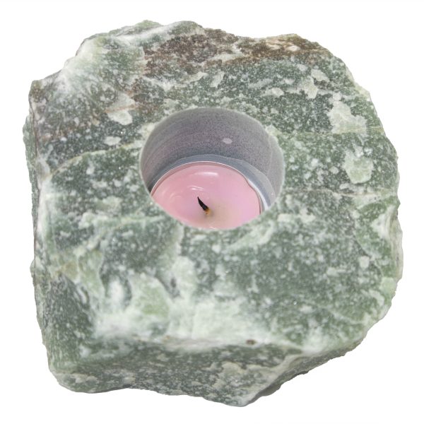 Green Aventurine Candle Holder on Sale