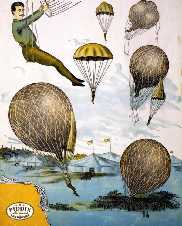 PDXC12726 -- French Hot Air Balloons Sale