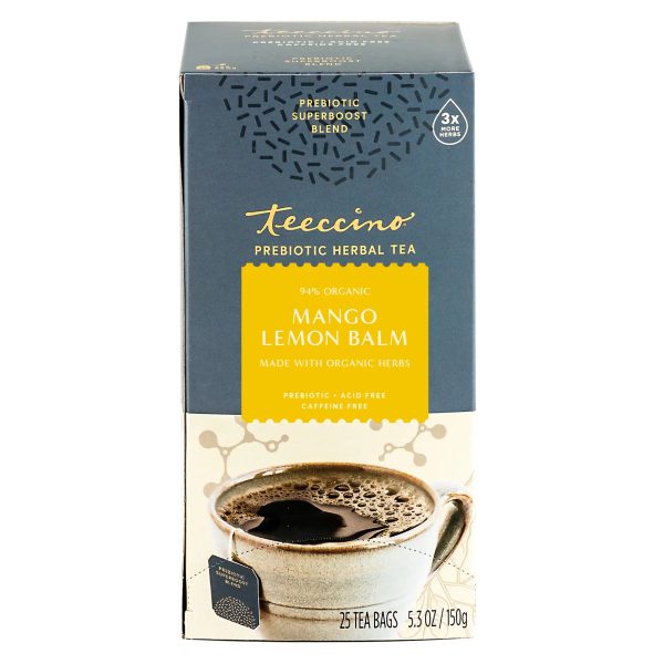 Mango Lemon Balm Prebiotic SuperBoost Herbal Tea For Sale