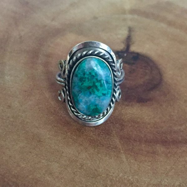 Chrysocolla Crystal Ring Online Hot Sale