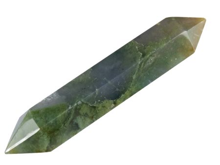 Moss Agate Double Point For Discount