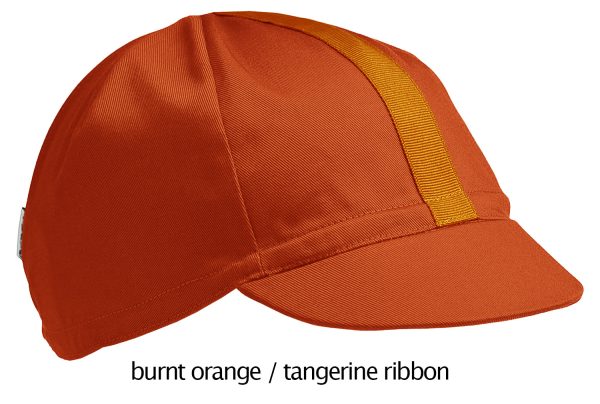 burnt orange 4-PANEL cotton CAP Fashion