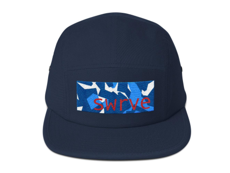 swrve BLUE CAMO embroidered cotton CAMP HAT For Cheap