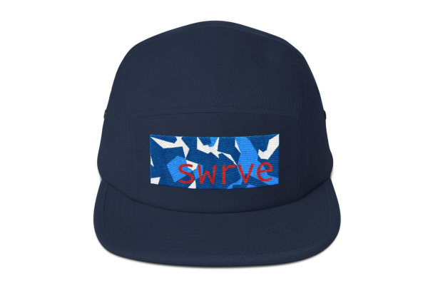 swrve BLUE CAMO embroidered cotton CAMP HAT For Cheap