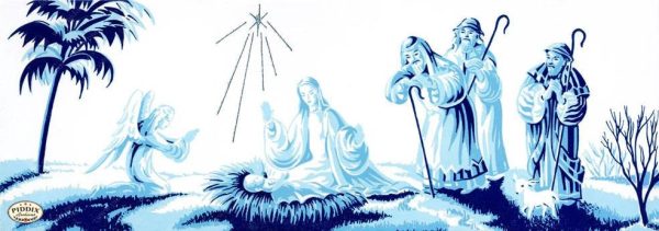 PDXC9963 -- Christmas Manger, Wise Men, Virgin Mary Hot on Sale