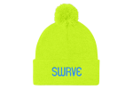 swrve 1968 CYAN embroidered Pom Pom Knit Cap Supply