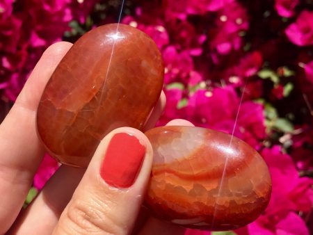 Carnelian Palm Stone Fashion