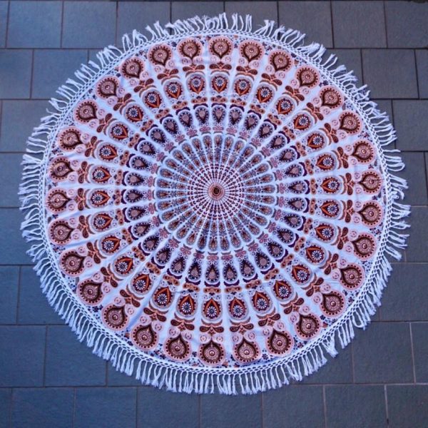 Mandala Tapestry - Orange Mocha Online Hot Sale