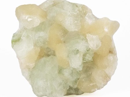 Green Apophyllite with Stilbite For Sale