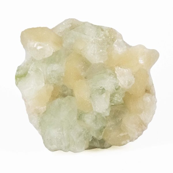 Green Apophyllite with Stilbite For Sale