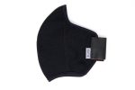 LONG 3 layer black wool crepe MASK Online now