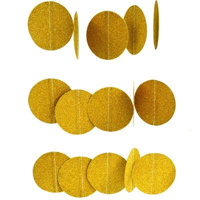 Sparkling Gold Glitter Garland Online now