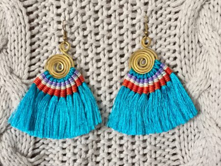 Hula Earrings - Turquoise Discount