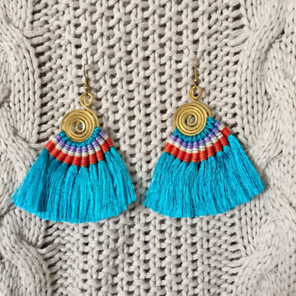 Hula Earrings - Turquoise Discount