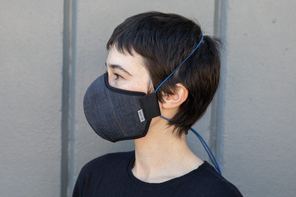 INDIGO cotton linen denim MASK Online now