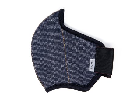 INDIGO cotton linen denim MASK Online now