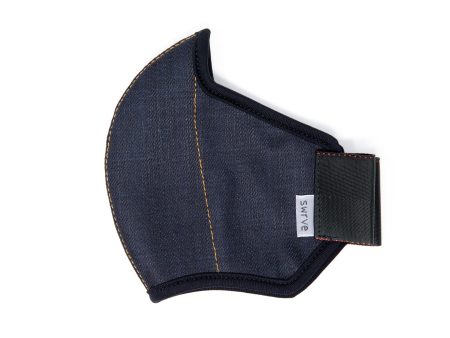 MIDNIGHT cotton denim MASK For Cheap