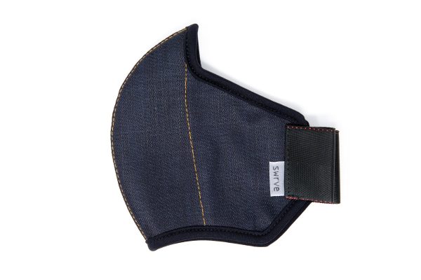 MIDNIGHT cotton denim MASK For Cheap