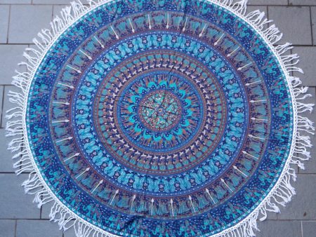 Mandala Tapestry - Blue Circle Discount