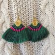 Hula Earrings - Emerald Green Online Hot Sale