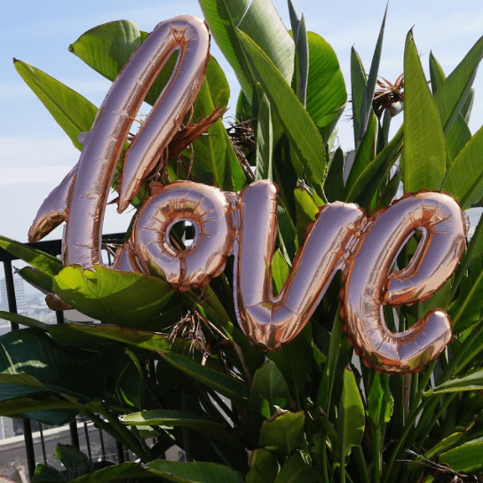 love  Balloon - Rose Gold Foil Balloon Letters, 40  long Sale